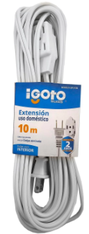 [IGOED13-10B] IGOTO EXTENSIÓN DOMÉSTICA BLANCA 10M (ED13-10B)(E)