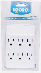 [IGOAM05] IGOTO MULTICONTACTO 6 PUERTOS BLANCO (AM05)(E)
