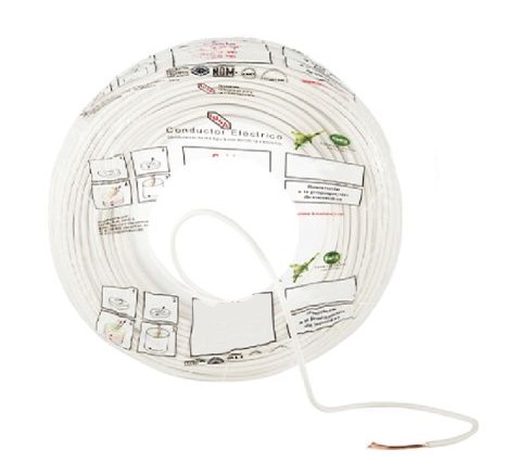[IUCTHW06B] IUSA CABLE THW #6 BLANCO 100M (363411)