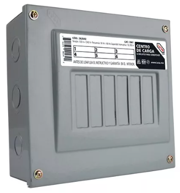 [IUAC-UCDC362643] IUSA CENTRO DE CARGA 6 UNIDADES P/SOBREPONER (362643)(E)