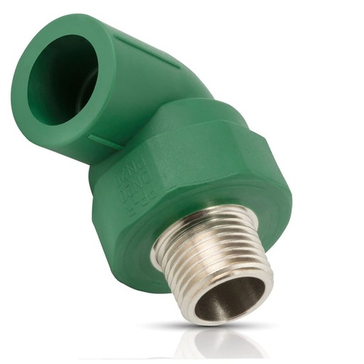 [IU-CA616345] IUSA PLUS CODO 90° MACHO PPR 25MM X 3/4" MNPT (616345)(H)