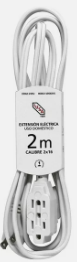 [IUE02] IUSA EXTENSIÓN DOMÉSTICA 2X16 POLARIZADA BLANCA 2M (217188)(E)