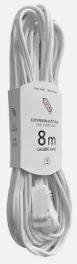 [IUE08] IUSA EXTENSIÓN DOMÉSTICA 2X16 POLARIZADA BLANCA 8M (217193)(E)
