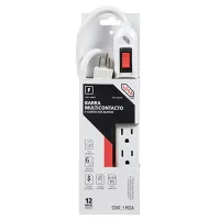 [IUA319616618] IUSA MULTICONTACTO 6 ENTRADAS BLANCO ATERRIZADO (616618)(E)