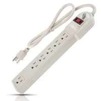 [IUA319616619] IUSA MULTICONTACTO C/5 ENTRADAS + 1 ELIMINADOR ATERRIZADO (616619)(E)