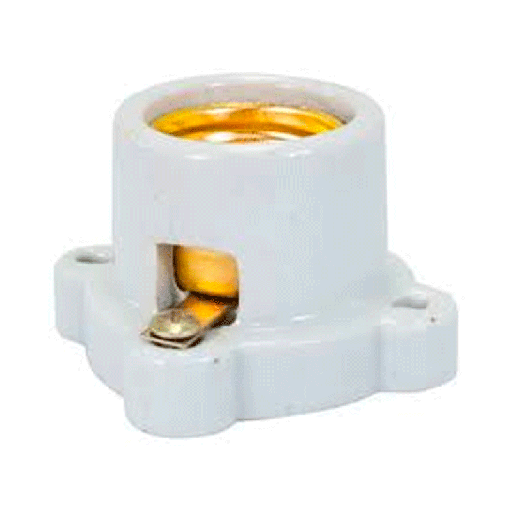 [IUA132-A] IUSA SOCKET PORCELANA CUADRADO 132-AL  (300165)(E)