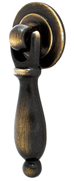 [HANJA3833] JALADERA HANDY ARETE LATÓN ANTIGUO 66MM X 23MM C/TORNILLO (3833)(E)