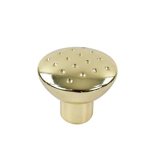 [HANJB3802] JALADERA HANDY BOTÓN CONTEMPORÁNEO LATÓN BRILLANTE 28MM X 24MM C/TORNILLO (3802)(E)