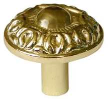 [HANJB3826] JALADERA HANDY BOTÓN CONTEMPORÁNEO LATÓN BRILLANTE 34MM X 24MM C/TORNILLO (3826)(E)