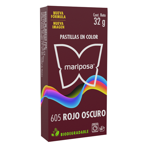 [MC605] MARIPOSA PASTILLA 605 ROJO OSCURO 32GR (H)