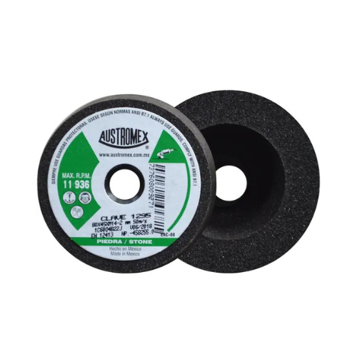 [AU234MCP1295] MINICOPA ABRASIVA AUSTROMEX P/PIEDRA 80MM P/BOSCH GRANO 60 (1295)(H)