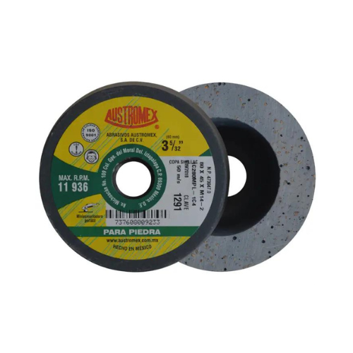 [AU242MCS1291] MINICOPA ABRASIVA SHELLAC P/PULIDO AUSTROMEX 80MM P/BOSCH (1291)(H)