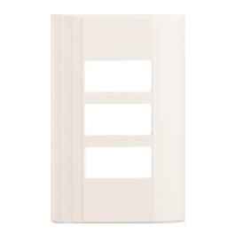 [MOMPP3V] PLACA PLÁSTICO ABS MONTANA 3 VENTANAS MARFIL (1449)(E)