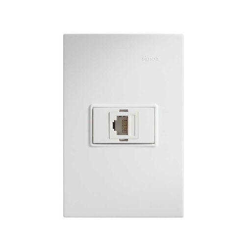 [BTMPE2082/11PTLA] MPRO BTICINO PLACA BLANCA C/TOMA TELÉFONO RJ11 4 HILOS (E2082/11PTLAB)