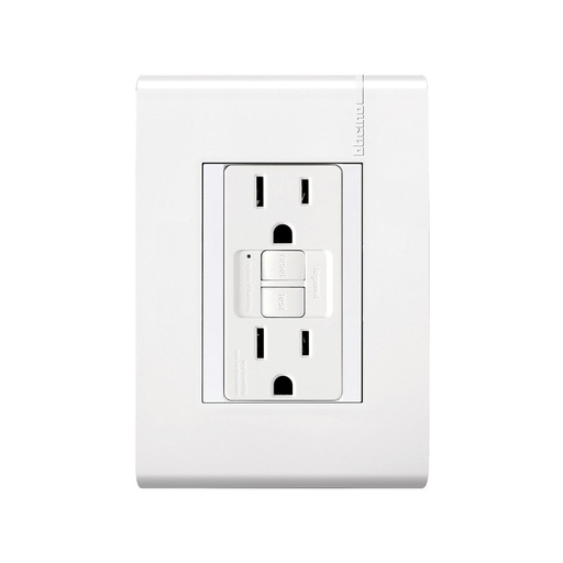 [BTMPE6028GFPTLAB] MPRO BTICINO PLACA BLANCA C/TOMACORRIENTE DÚPLEX 2P+T ICFT C/AUTOPRUEBA Y PROTECCIÓN INFANTIL (E6028GFPTLAB)