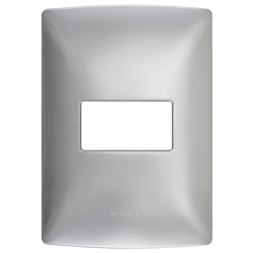 [BTQZ4803MAAN1] BTICINO MX PLACA ALUMINIO 1 VENTANA CHASIS PLATA TAXCO (QZ4803M1AAN) (E)