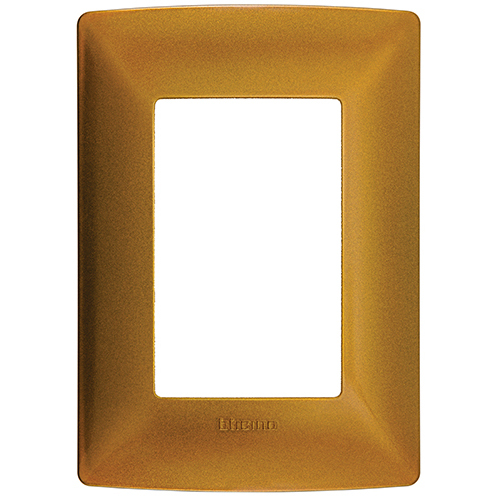 [BTQZ4803MXOC] BTICINO MX PLACA LACADA 3 VENTANAS CHASIS COFRE (QZ4803M3XOC) (E)