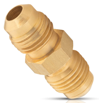 [IU-NU0808] IUSA NIPLE UNIÓN 5/16"FLARE x 5/16"FLARE LATÓN P/GAS (312000)(H)