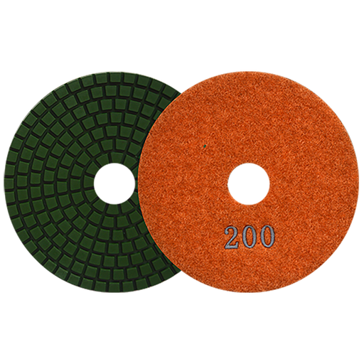 [AU595PD2762] PAD DE DIAMANTE AUSTROMEX C/VELCRO 4" P/MÁRMOL GRANO 200 (2762)(H)