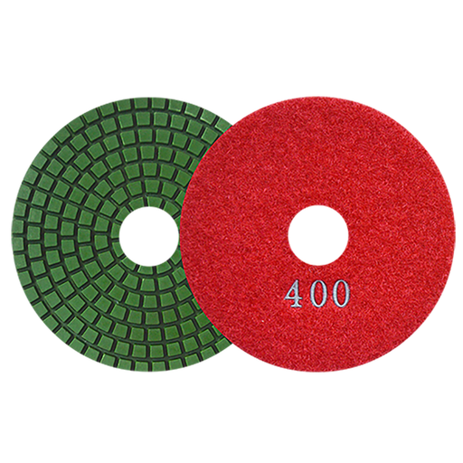 [AU596PD2763] PAD DE DIAMANTE AUSTROMEX C/VELCRO 4" P/MÁRMOL GRANO 400 (2763)(H)