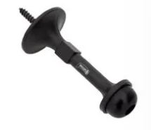 [PHAT57MX6851] TOPE RECTO PHILLIPS 57 NEGRO P/PARED-PUERTA BLISTER (MX6851)(H)