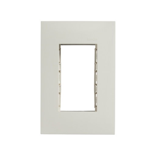 [SIP3MCHM] PLACA SIMON 3 VENTANAS C/CHASIS MARFIL (25613-31)(E)