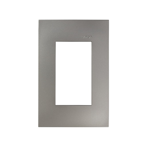 [SIP3MCM] PLACA SIMON 3 VENTANAS S/CHASIS CAVA MATE (25613-64)(E)