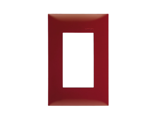 [SIP3MRG] PLACA SIMON 3 VENTANAS S/CHASIS ROJO GAUDI (25613-67)(E)