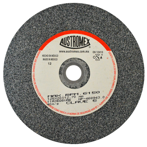 [AU150RAG0006] RUEDA ABRASIVA AUSTROMEX USO GENERAL 5" GRANO 36 (6) (H)