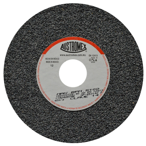 [AU153RAG0014] RUEDA ABRASIVA AUSTROMEX USO GENERAL 6" GRANO 24 (14) (H)