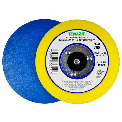 [AU677RFD0798] RESPALDO AUSTROMEX P/DISCO C/PEGAMENTO 5" x 5/16" (798)(H)