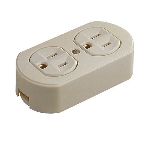 [ERY10-WD0198] ROYER CONTACTO DUPLEX SOBREPONER 2P+T MARFIL 15A (WD0198)(E)