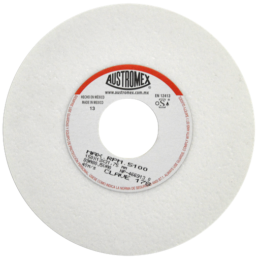 [AU688RAR0178] RUEDA ABRASIVA AUSTROMEX P/RECTIFICAR SUPERFICIES 6" GRANO 80 (178)