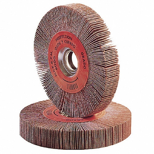 [FARL01G100-11324] RUEDA FLAP FANDELI 6"X1/2"X1" C/BRIDA METÁLICA X-88 GRANO 100 (11324)(H)