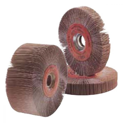 [FARL01G50-90156] RUEDA FLAP FANDELI 6" x 1" x 1" C/BRIDA METÁLICA X-88 GRANO 50 (90156)(09156)(H) 