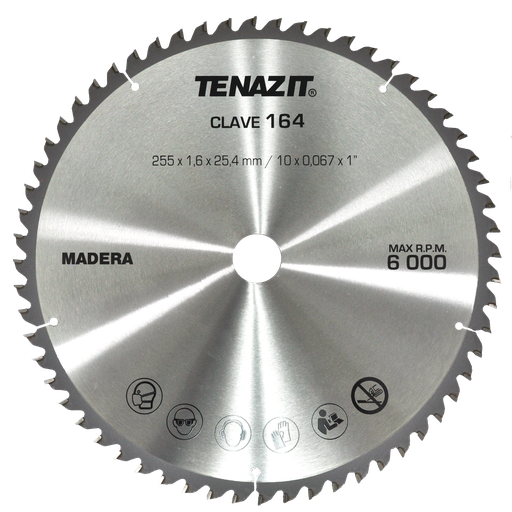 [AU567SCA0164] SIERRA METÁLICA AUSTROMEX P/MADERA 10"  x 1" SMI60 60 DIENTES (164)(H) DDD