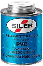 [SLRADP16VCH225] SILER ADHESIVO P/TUBERÍAS PVC HÚMEDO-SECO 225GR (417)