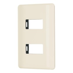 [IUTP2V657M] IUSA TRADIZIONE PLACA 2 VENTANAS MARFIL 657M (300144)(E)