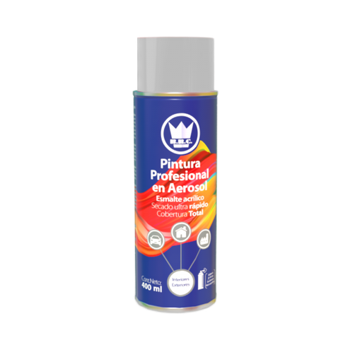 [PA41PLASTPN1] AEROSOL ACRÍLICO GRIS CLARO 400ML (CPA07)