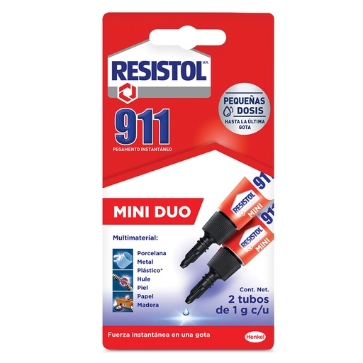 [HER911-MD1G] RESISTOL 911 MINI DUO 1GR C/2PZ (H)