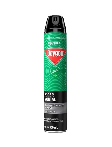 [JHIBPM400] BAYGON PODER MORTAL AEROSOL 400ML (7495)