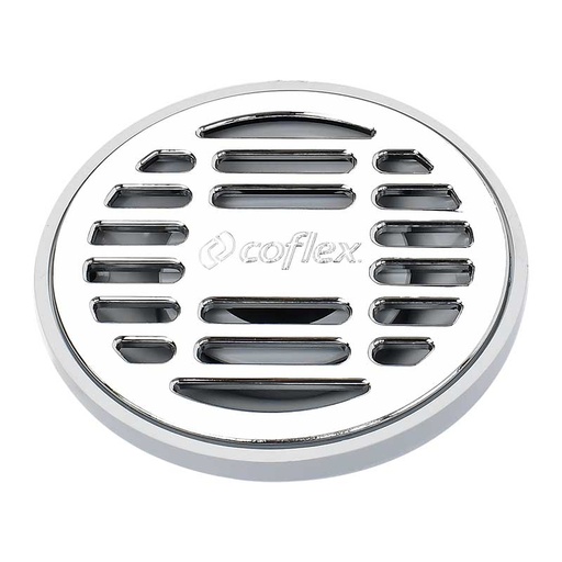 [CX-CD151] COFLEX COLADERA REDONDA ABS C/REJILLA CROMADA (PC-151)
