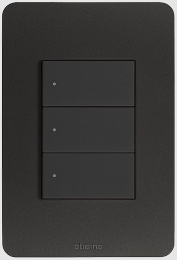 [BTZQNÑGOPLRNM03] QUINZIÑO GO PLACA RESINA NEGRO MATE 3 MÓDULOS C/CHASIS (JA4803JBQ)(E)