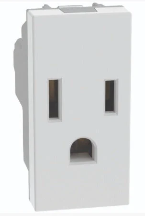 [BTZAXFZA-1-29] BTICINO TOMACORRIENTE FORZA 2P+T BLANCO 1 MÓDULO S/PROTECCIÓN INFANTIL (FZA29SS)(E)