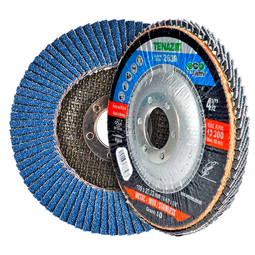 [AU312DLE2638] DISCO AUSTROMEX LAMINADO 4-1/2" X 7/8" GRANO 40 P/DESBASTE (2638)(H)