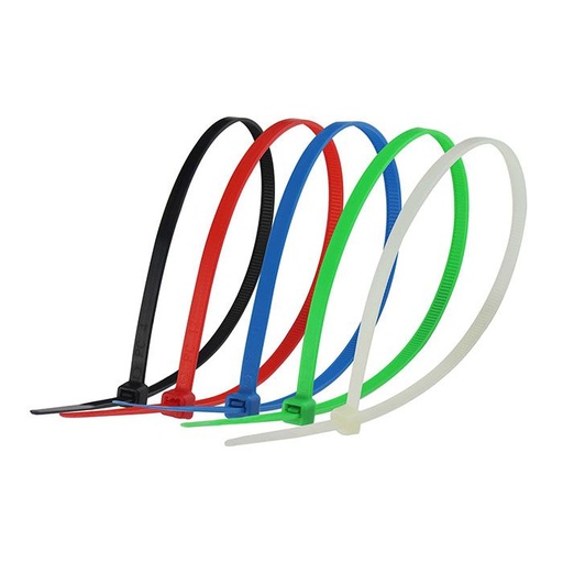 [SNCUT378-5799] CINCHOS PLÁSTICOS SANTUL 4.8MM X 300MM VARIOS COLORES C/50PZ (5799)