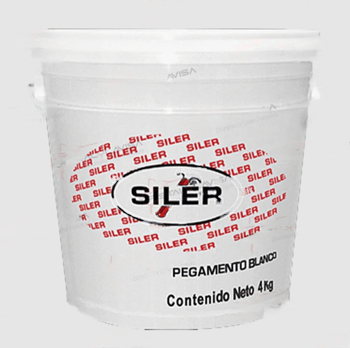 [SLRADBER04] SILER ADHESIVO BLANCO ETIQUETA ROJA 4KG