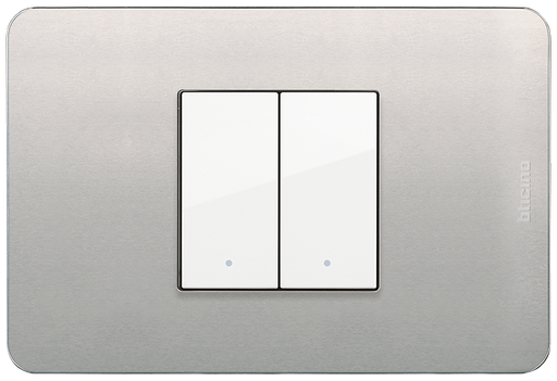 [BTZQQN4819-03] QUINZIÑO GO PLACA ALUMINIO NATURAL 2 MÓDULOS CENTRADOS C/CHASIS (JA4819AAQ)