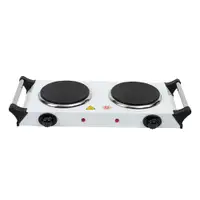 [IUPQ1E-619246] IUSA PARRILLA ELÉCTRICA BLANCA C/2 QUEMADORES DE DISCO (619246)(E)