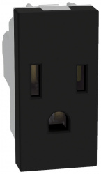 [BTMPN-005-E2023P] BTICINO MODUS PRO TOMA CORRIENTE 2P+T 1 MÓDULO NEGRO MATE (E2023PTLNS)